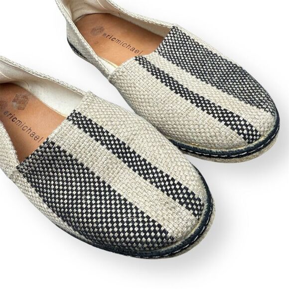 Eric Michael Women's Beige Canvas Slip-On Espadrille Flats EU 40 US 9.5 - 10 - Picture 7 of 14